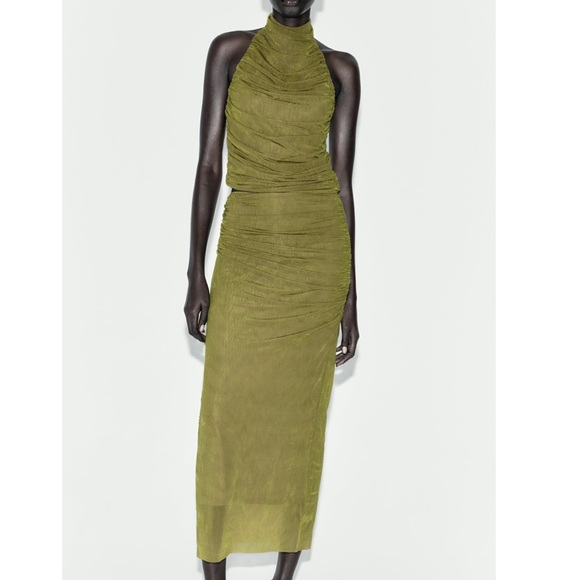 ZARA Ruched Tulle Skirt - Picture 6 of 10